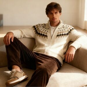 Metersbonwe zipper sweater